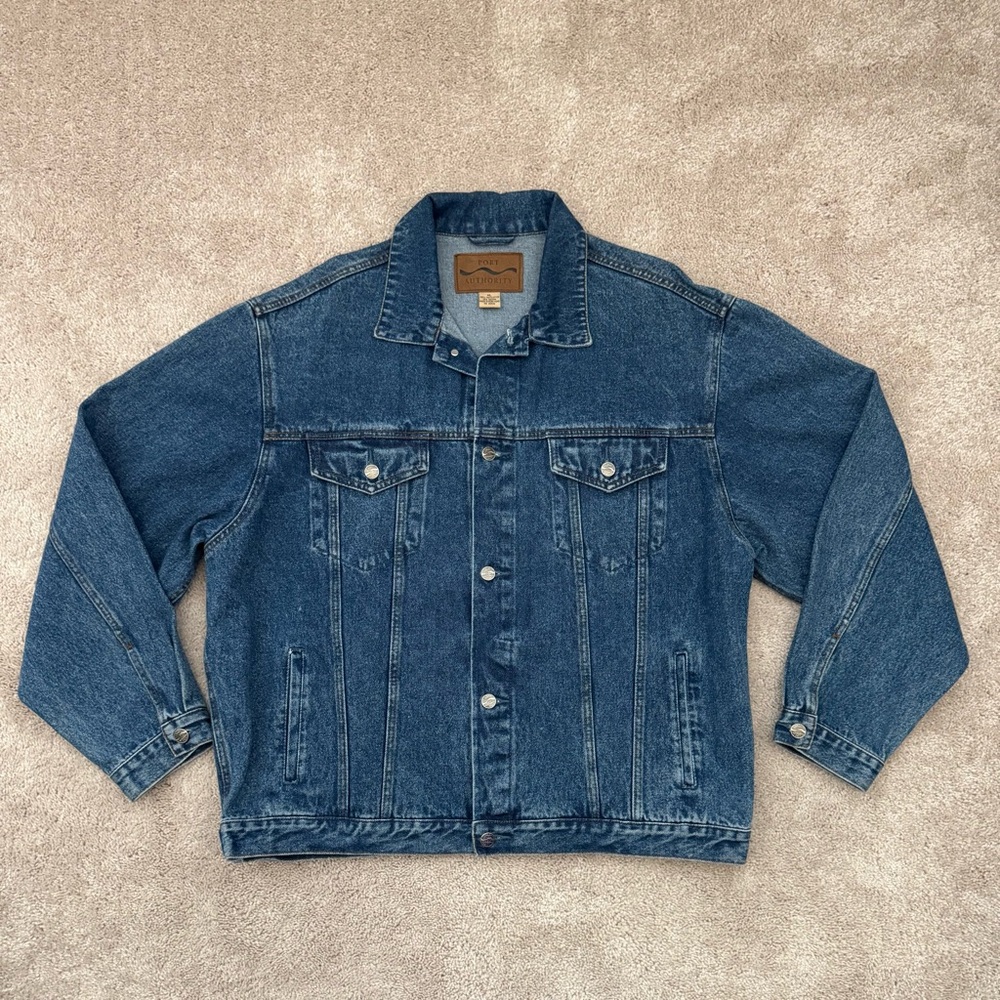 Vintage Paramount Pictures Denim Jacket Movie Studio Men Sz XL